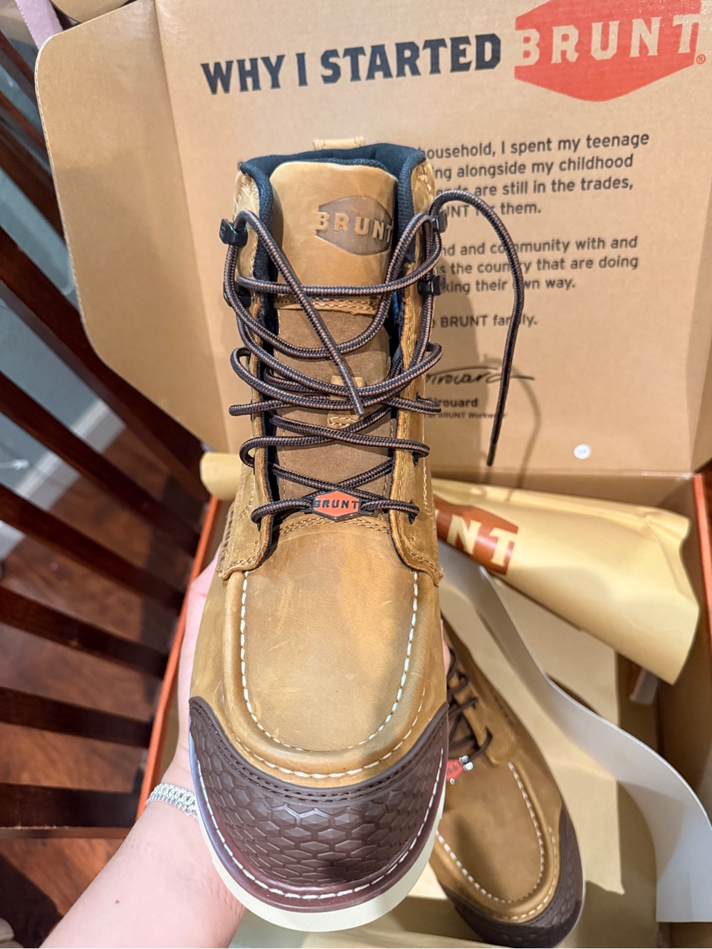 Men’s BRUNT Leather Work Boot Comp toe